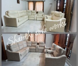Comfort meets style with our custom recliner sofas 🛋️✨
Expert upholstery & full sofa services in Bangalore
📞 Call: 8073391545 Premium recliner sofa with custom upholstery work by Shanthi Sofa Works in Bangalore